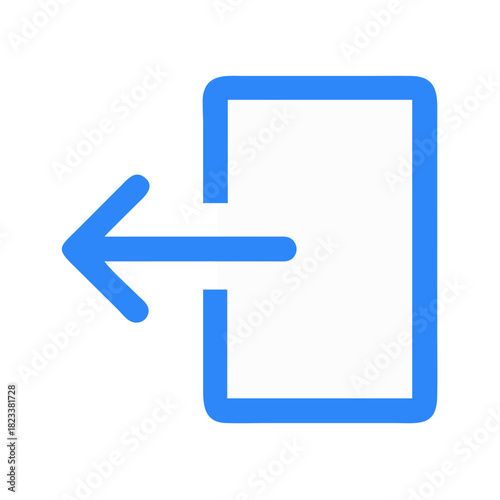 Logout icon graphic symbol exit sign with arrow