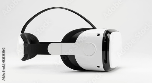 Close-up of black plastic electric plug and cable, an isolated technology object for computer equipment