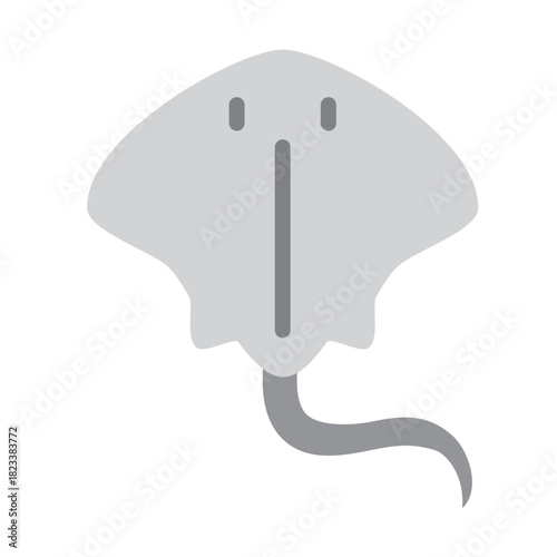 Stingray Vector Flat Icon Design