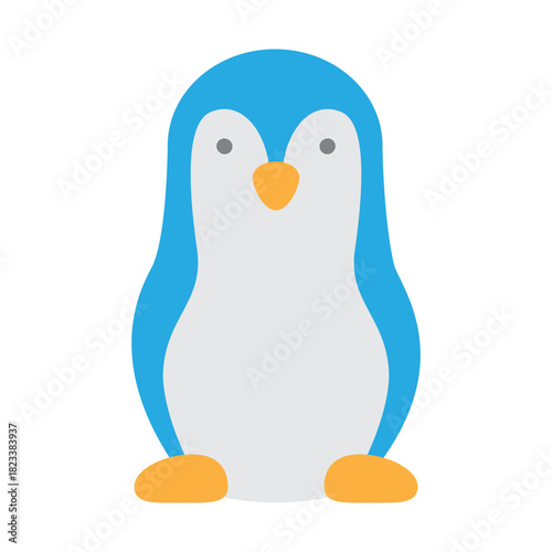 Penguin Vector Flat Icon Design