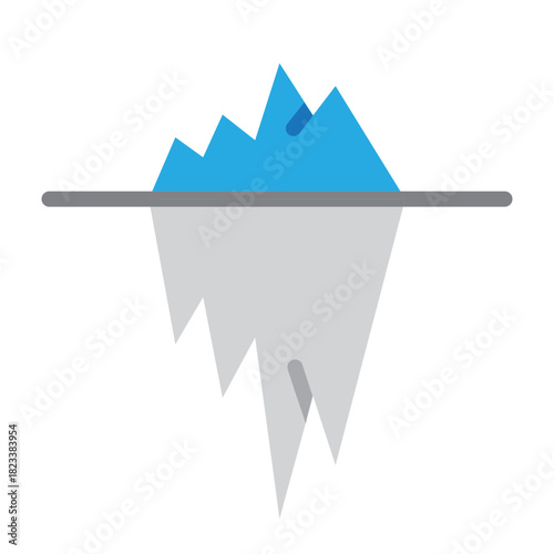 Iceberg Vector Flat Icon Design