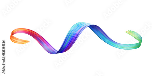 colorful ribbon, vibrant abstract swirl, fluid dynamic design, smooth flowing lines, gradient color transition, contemporary digital art, minimalist composition, ethereal visual effect,