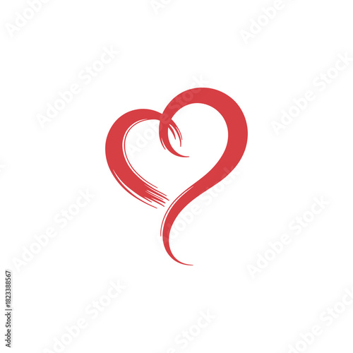 Modern Minimal Heart Shape Logo