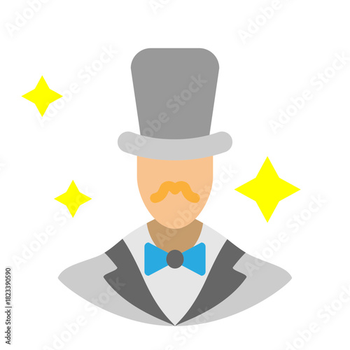 Conjurer Vector Flat Icon Design