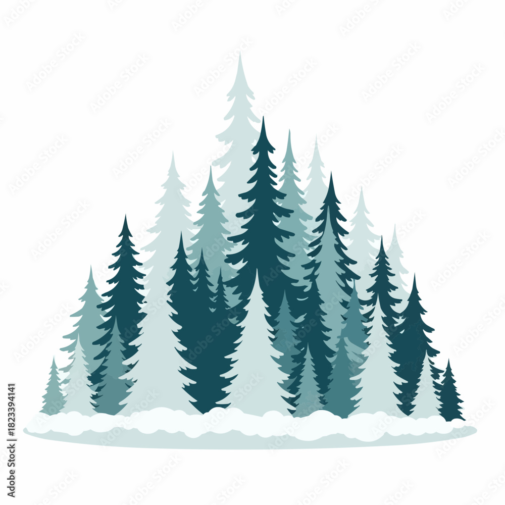 Obraz premium christmas trees background
