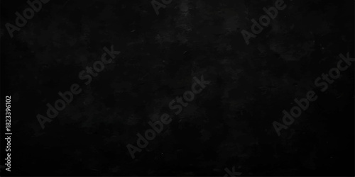 Dark black vintage grunge wall texture background with rough concrete surface
