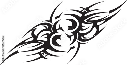 Intricate Tribal Art Design A Bold & Detailed Vector Illustration for Decorative Purposes