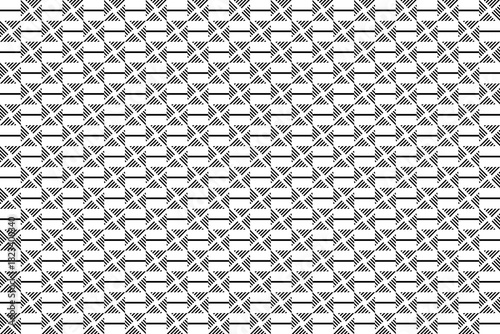Abstract seamless pattern with mini black diagonal stripe in square and horizontal line on white background. Vector illustration, for masculine shirt dress cloth casual cover decoration textile wall