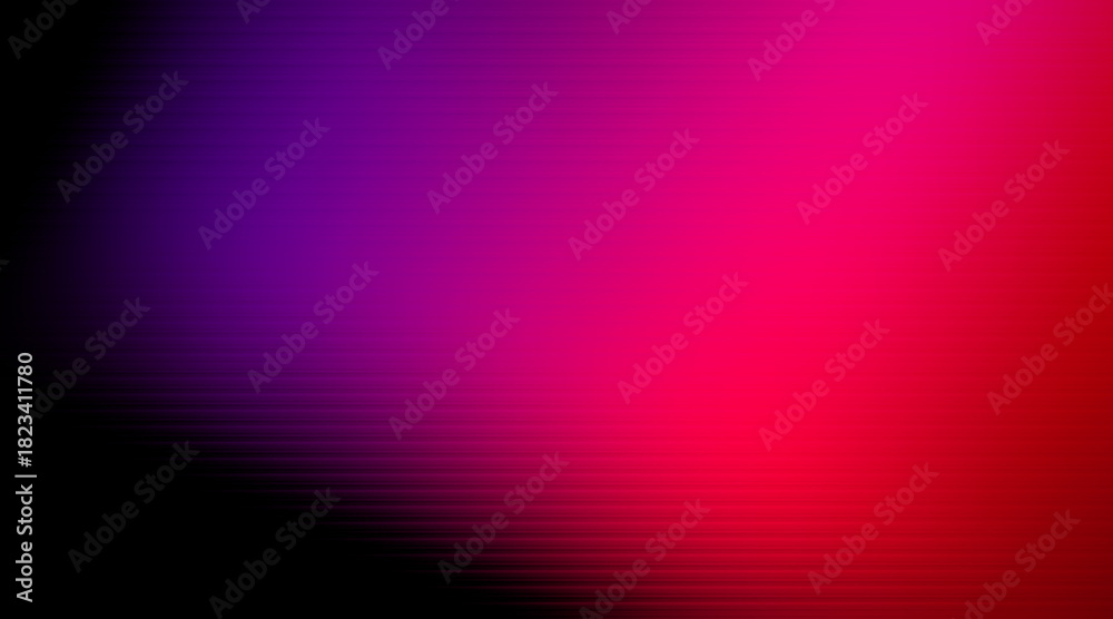 Fototapeta premium Ribbed glass pink purple gradient background with black blank space for futuristic, texture, pattern, digital illustration design