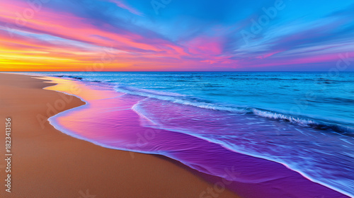 Calm Pastel Sunrise Over a ...