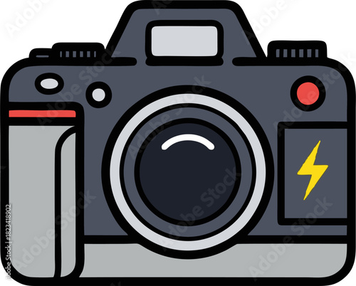 Classic camera illustration capturing the essence of photography.