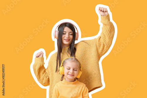 Little girl and her mother ...