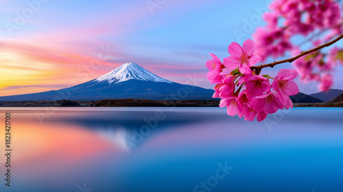 Minimalist Mount Fuji Refle...
