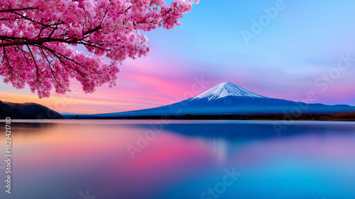Minimalist Mount Fuji Refle...
