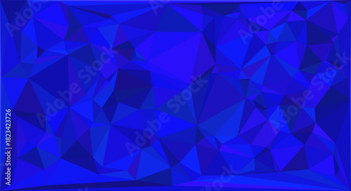 Abstract vibrant blue polygonal geometric background. modern digital wallpaper concept.
