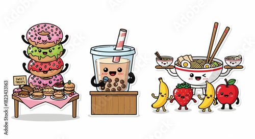 Magical Library with Floating Bottles of Human Emotions