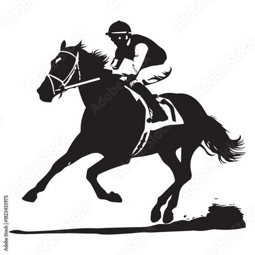 horse rider silhouette 