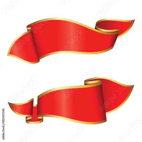 luxurious premium ribbon vector