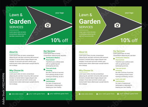 Lawn gardening services flyer design template, landscaping and gardening lawn care service flyer lawn care flyer design , gardening lawn care service flyer