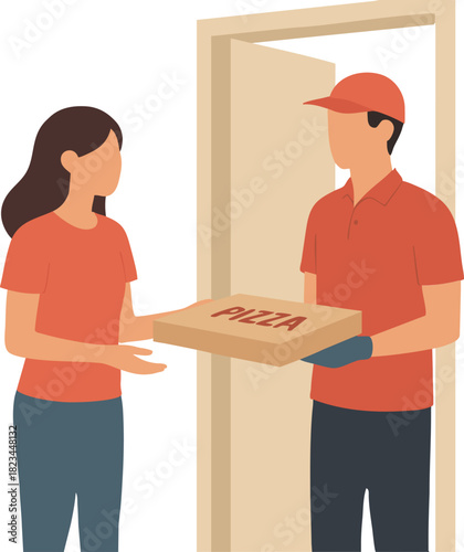 Package handoff at the door