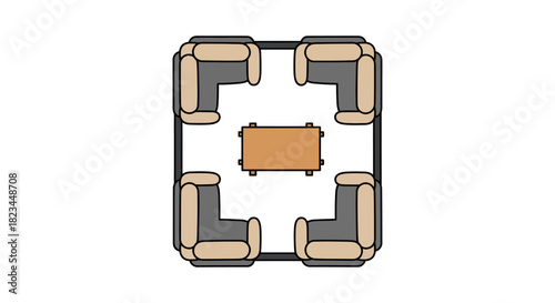 sectional sofa arrangement cozy seating area with l-shaped couches around a coffee table creating an inviting lounge space ideal for interior design concepts