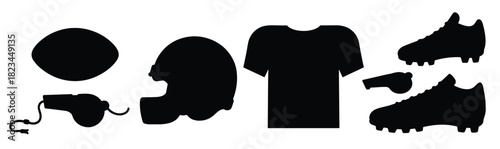 american football gear and equipment collection