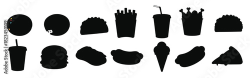 assortment of delicious fast food items