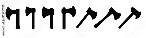 Axe vector silhouette illustration