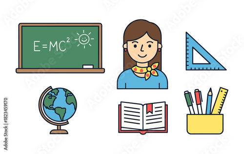 Teacher education elements showing classroom school learning