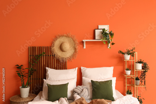 Cozy bedroom interior with ...