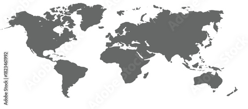 world or earth map earth hemispheres with continents 