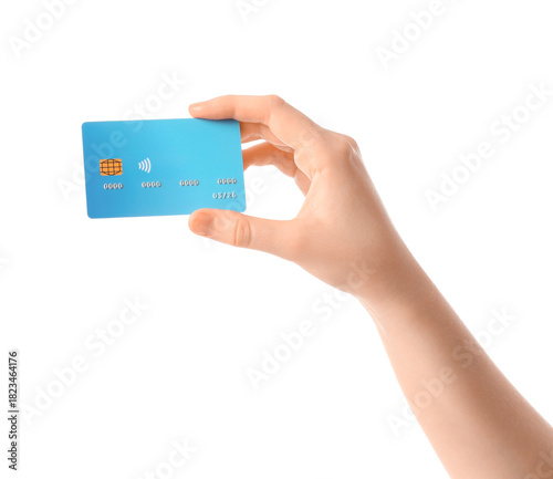 Female hand with credit car...