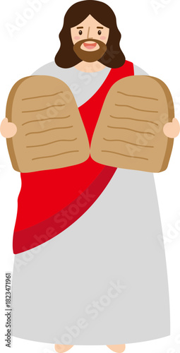 십계명 돌판을 들고 있는 예수님