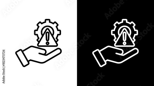 Risk Management With Icon Set Design