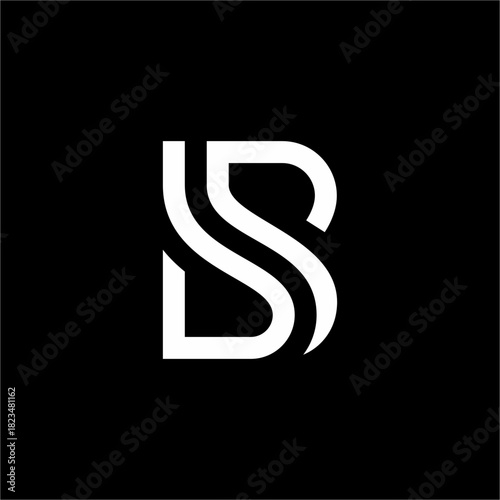 Elegant, continuous emblem where the 