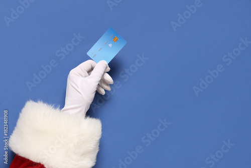 Santa Claus hand with credi...