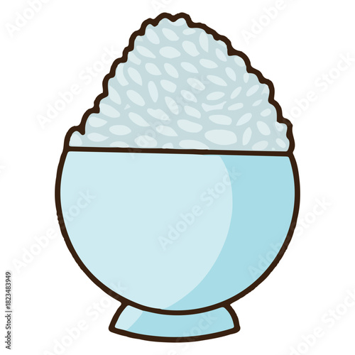 colored rice bowl icon