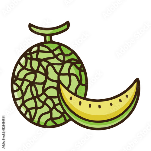 colored melon icon