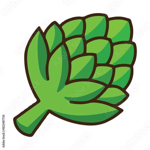 colored artichoke icon