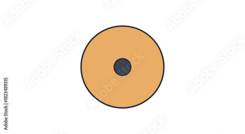 bagel a golden brown bagel with a hole perfect for illustrating breakfast concepts dietary choices or bakery goods advertising