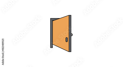 open door inviting entrance to opportunity symbolizing new beginnings creating anticipation and hope perfect for illustrating choices and possibilities