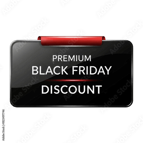 Premium Black Friday discount invitation offers huge savings and deals for holiday shopping season