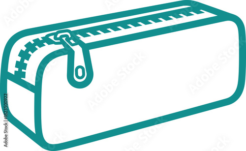 Green lip balm stick or glue stick isolated on white background