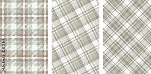 SET checkered pattern or plaid pattern . Tartan, textured seamless twill for flannel shirts, duvet covers, other autumn winter textile mills.	
