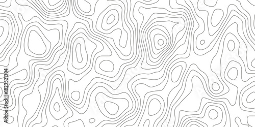 Topographic map background with geographic grid for hiking and mountain sport. luxury topographic wavy pattern and geographic grid map design. paper texture Imitation of a geographical map shades.