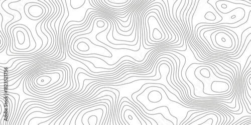 Topographic map background with geographic grid for hiking and mountain sport. luxury topographic wavy pattern and geographic grid map design. paper texture Imitation of a geographical map shades.