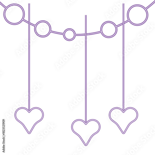 Mother's Day Neon Heart Decoration