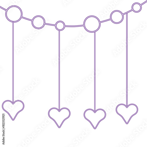 Mother's Day Neon Heart Decoration