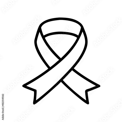 Awareness Ribbon Symbol of Support and Solidarity