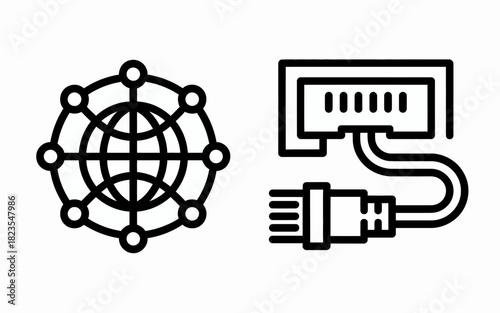 Global Network and Internet Connection Conceptual Illustration for Technology Solutions Connectivity and Digital Communication Systems in a Modern World